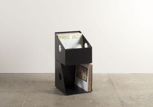 copy of Vinyl record storage - Metal White - 2 levels Vinyl Storage - 3
